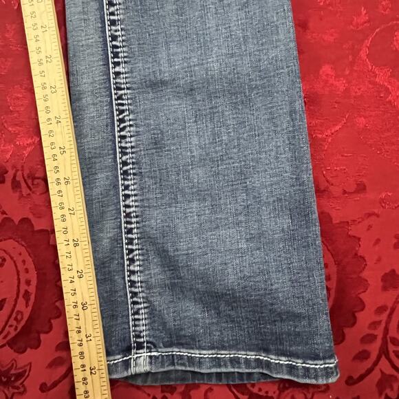 Grace in LA Jeans Womens 30x32 Embroidered Aztec Diamond Rhinstone Bootcut Jeans - Picture 6 of 15